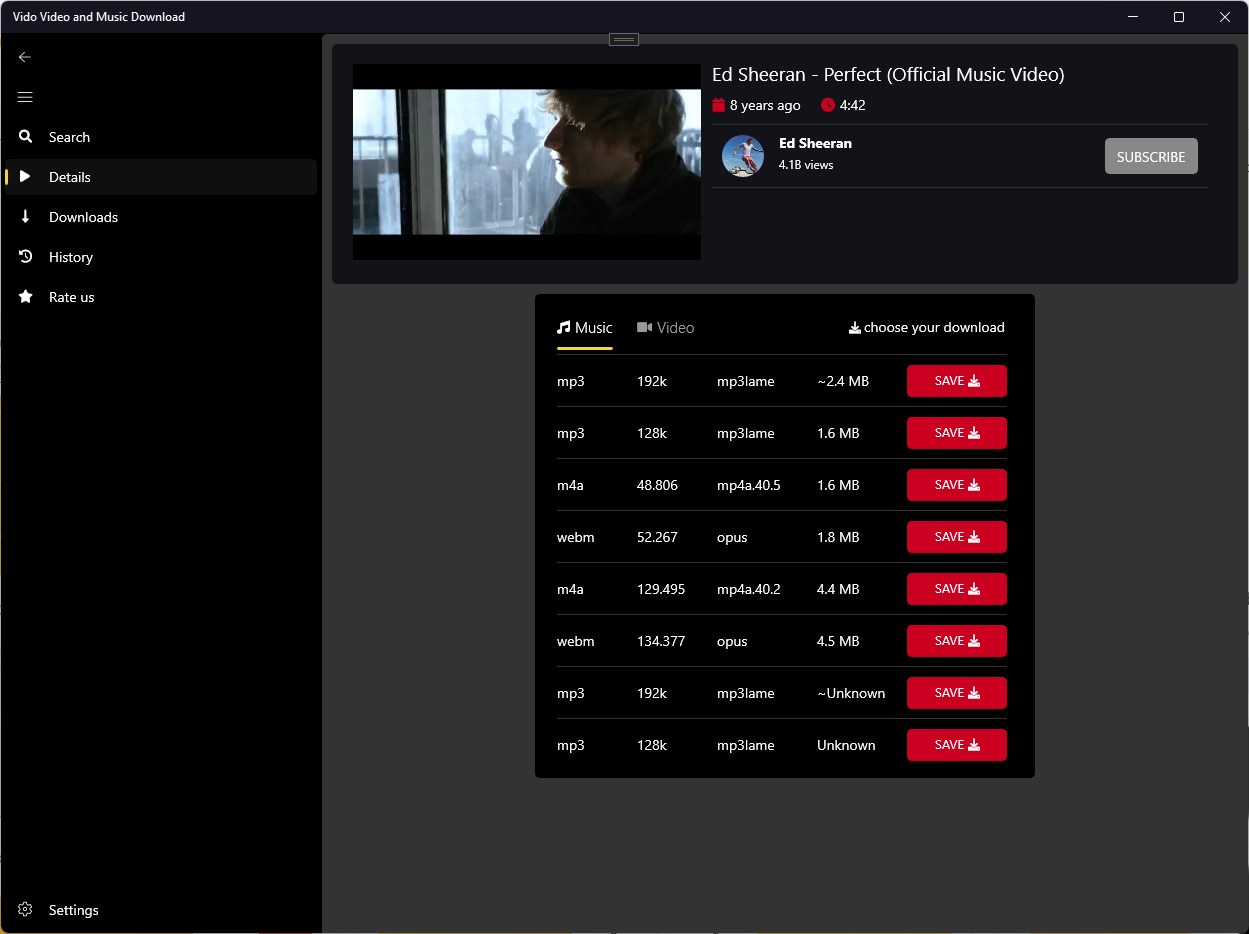 SnapYT Video and MP3 Music Downloader screenshot