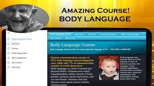 Body language course - micro expressions, facial expressions, gestures and more! screenshot 1