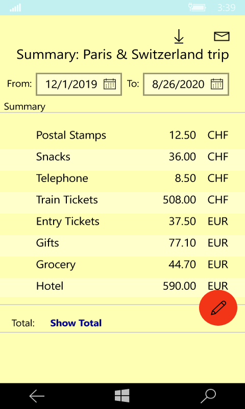Recevoir Pocket Cashbook Microsoft Store Fr Bj