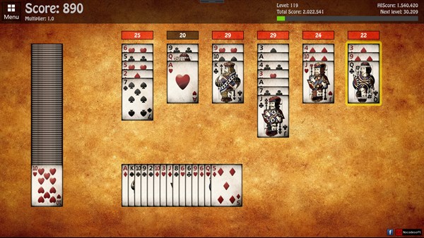Blackjack Solitaire — 3