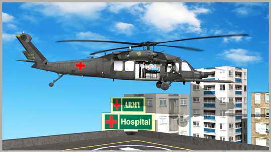 Army Helicopter Ambulance - City Rescue Operation screenshot 2