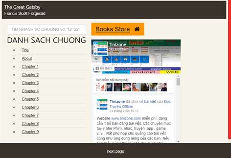 Great Gatsby ebook Screenshots 1