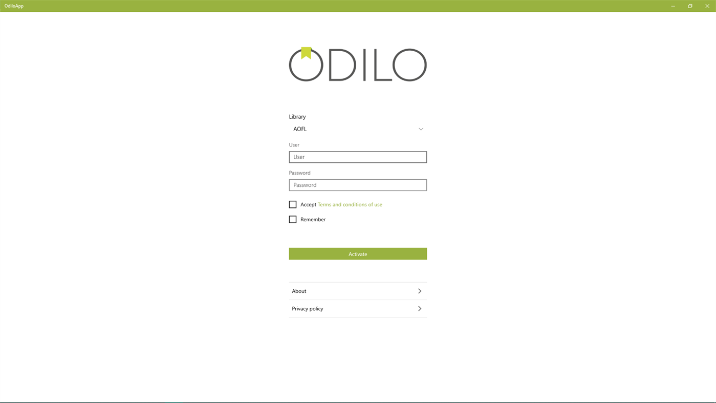 #4. OdiloApp (Windows) Ved: ODILO TID SL