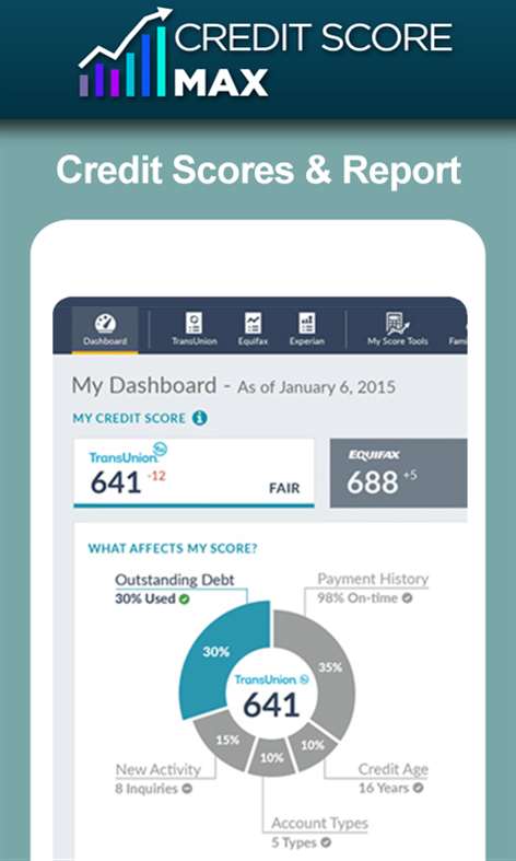 Free Credit Score App Snímky obrazovky 1