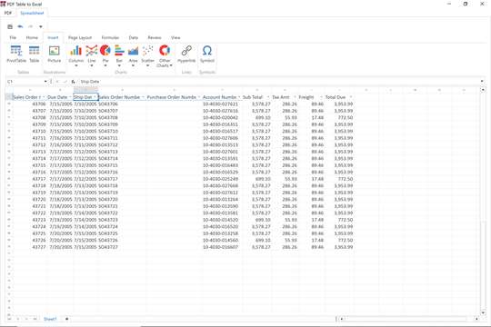 PDF Table to Excel screenshot 10