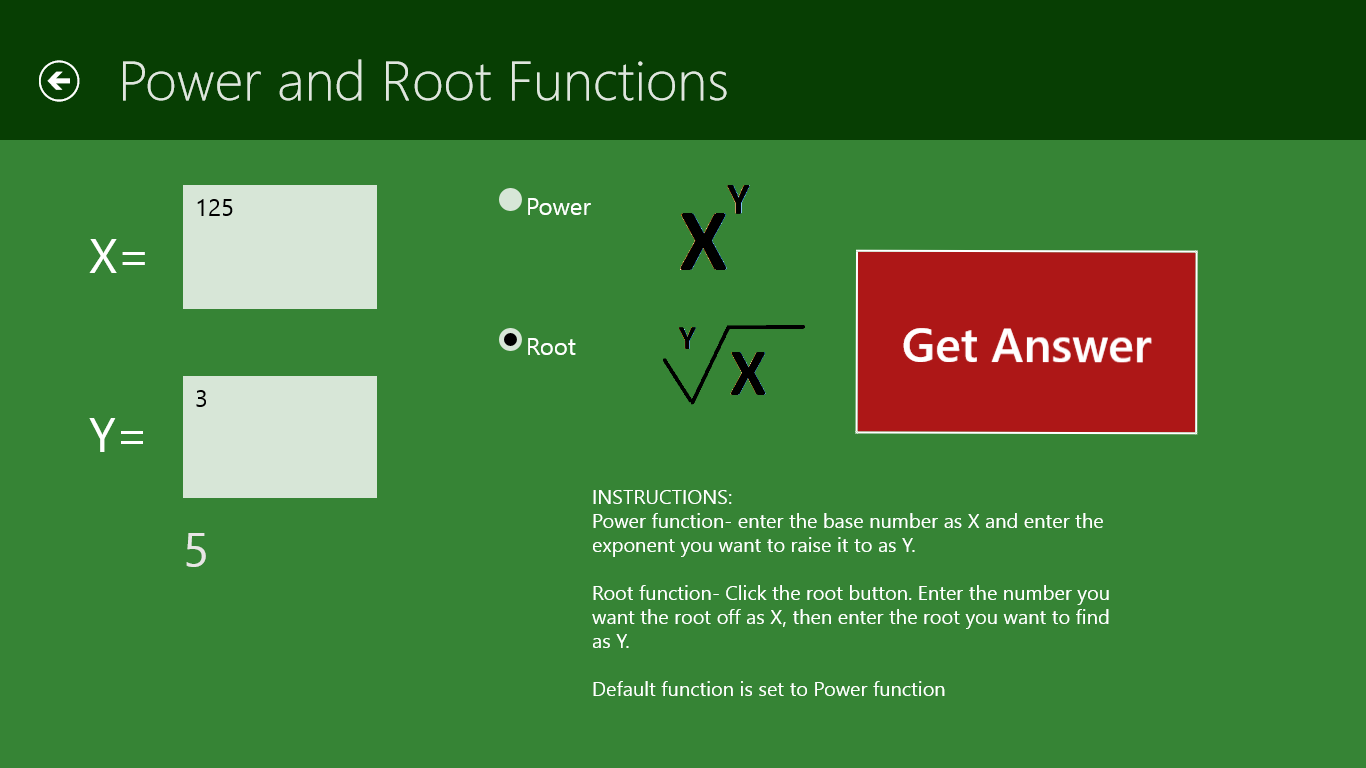 Simple Math Calculations for Windows 10