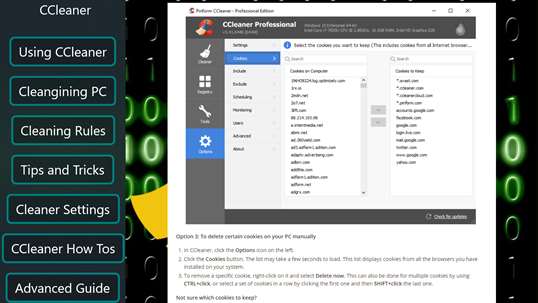 CCleaner User Guide for PC screenshot 2