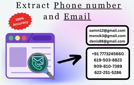 Phone number Extractor & Email Finder small promo image