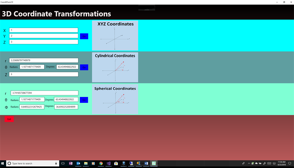 Coordinate Transform 10 (Windows) 由: CF Software Consultants Inc.