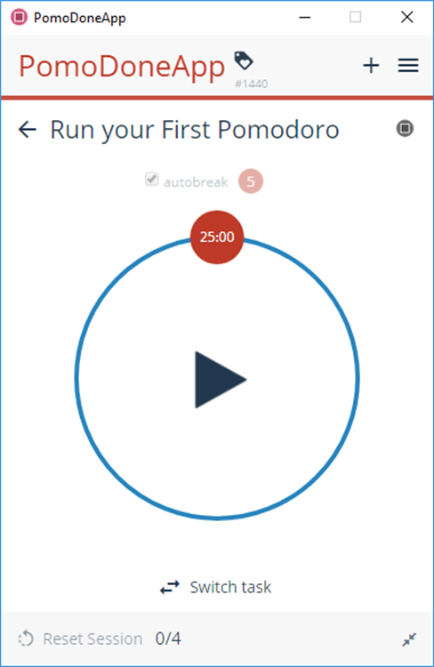 PomoDoneApp - Your Task List's Productivity Timer - PC - (Windows)