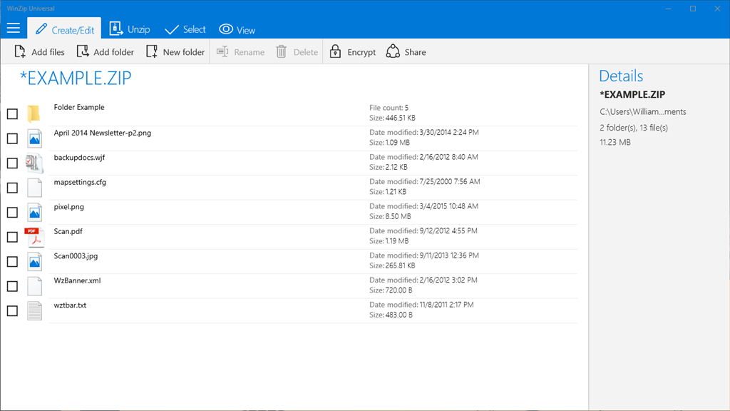 WinZip Universal_2