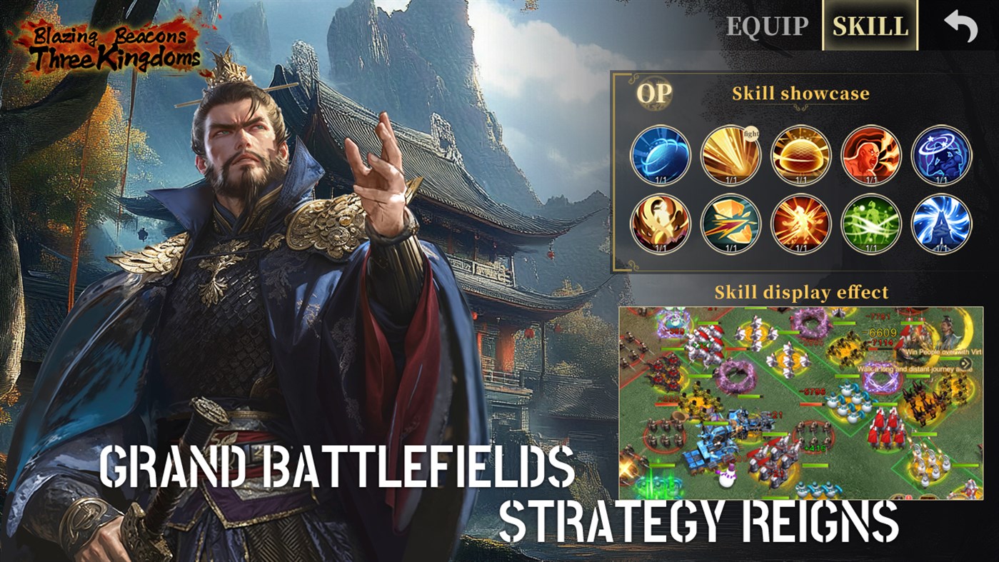 #4. Blazing Beacons: Three Kingdoms (Windows) Podle: MIRACLE GAMES INC.