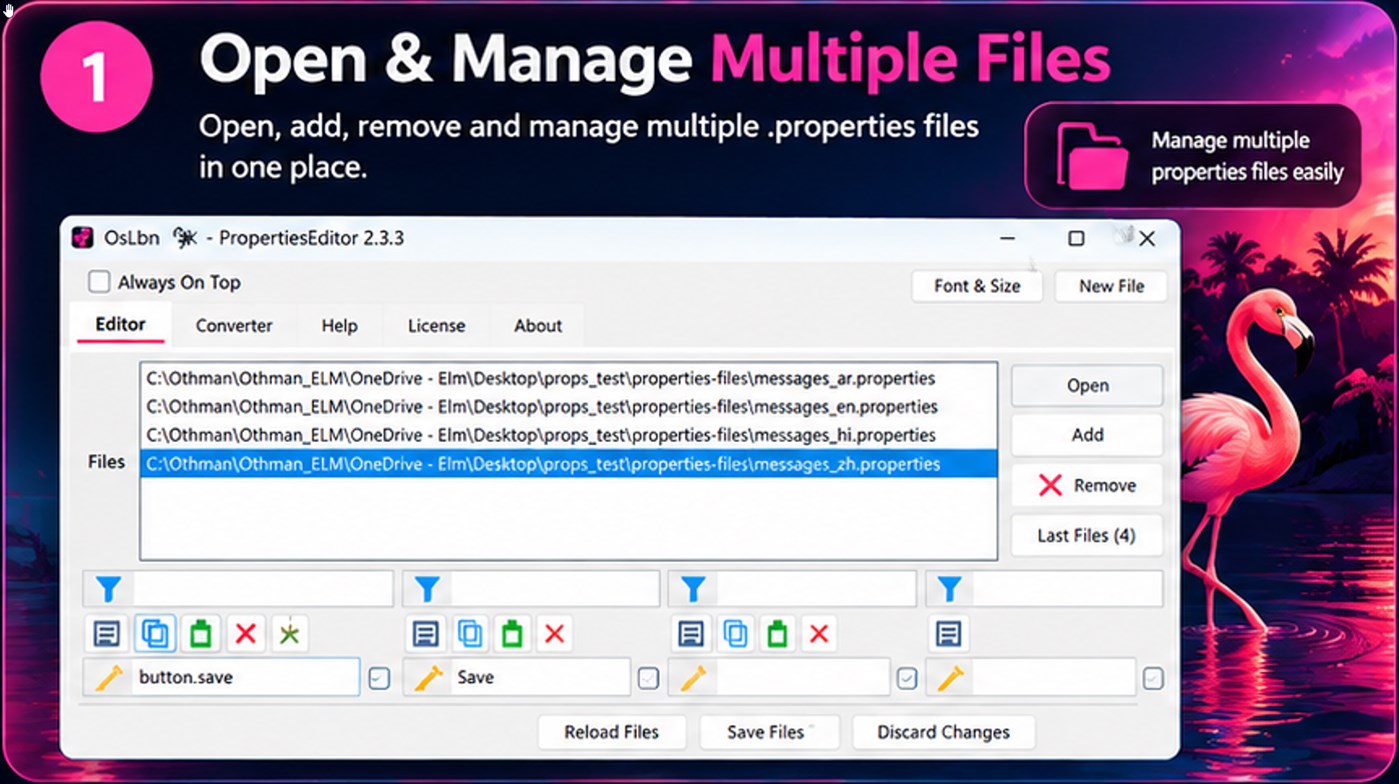 #1. Properties Editor (Windows) Od: FlamingoOsLbn