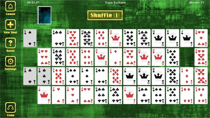 Play Gaps Solitaire (Montana)