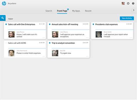 HP Anywhere Screenshots 2