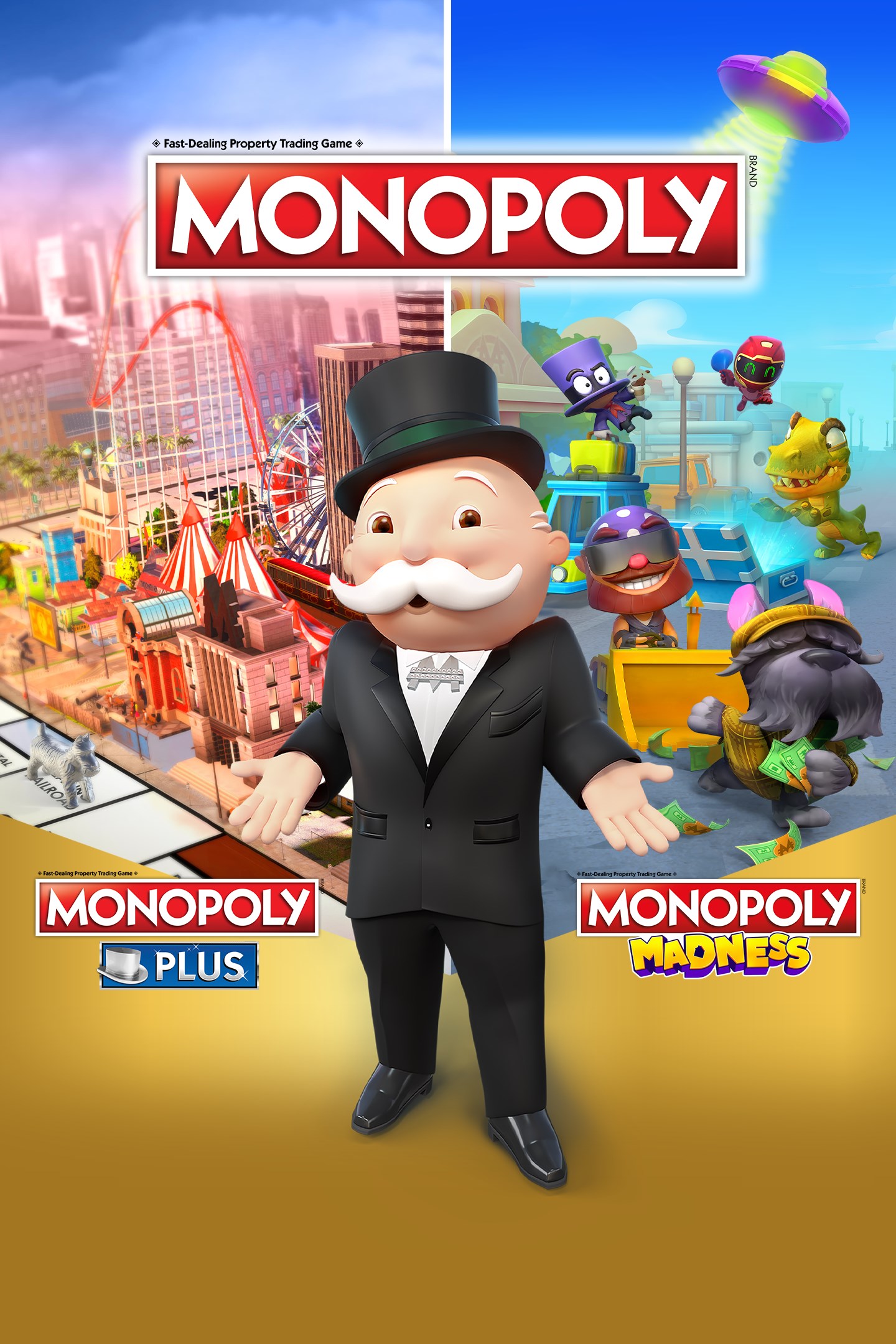 MONOPOLY PLUS + MONOPOLY Madness boxshot