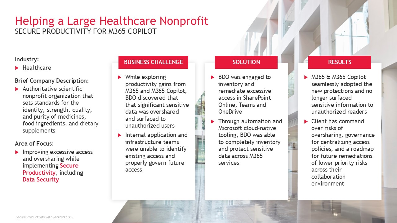 Snapshot 4 of Secure Productivity with Microsoft 365 Proof of Value & Implementation