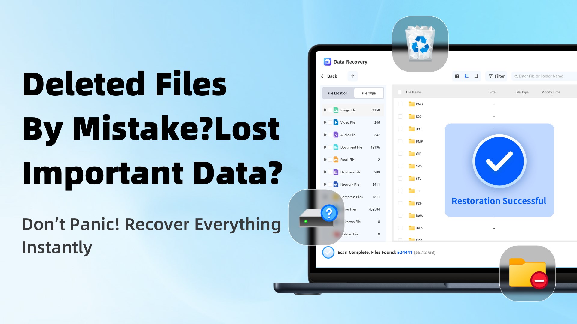Data Recovery - Hard Drive & USB File Recovery screenshot