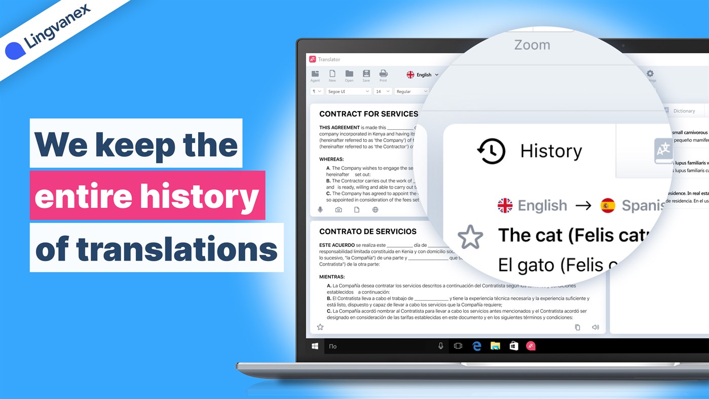 #5. Lingvanex - Language Translator and Dictionary (Windows) Bởi: NordicWise LLC
