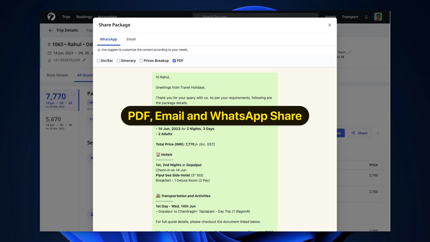 #8. Sembark Travel CRM Software (Windows) 由: SEMBARK TECH PRIVATE LIMITED