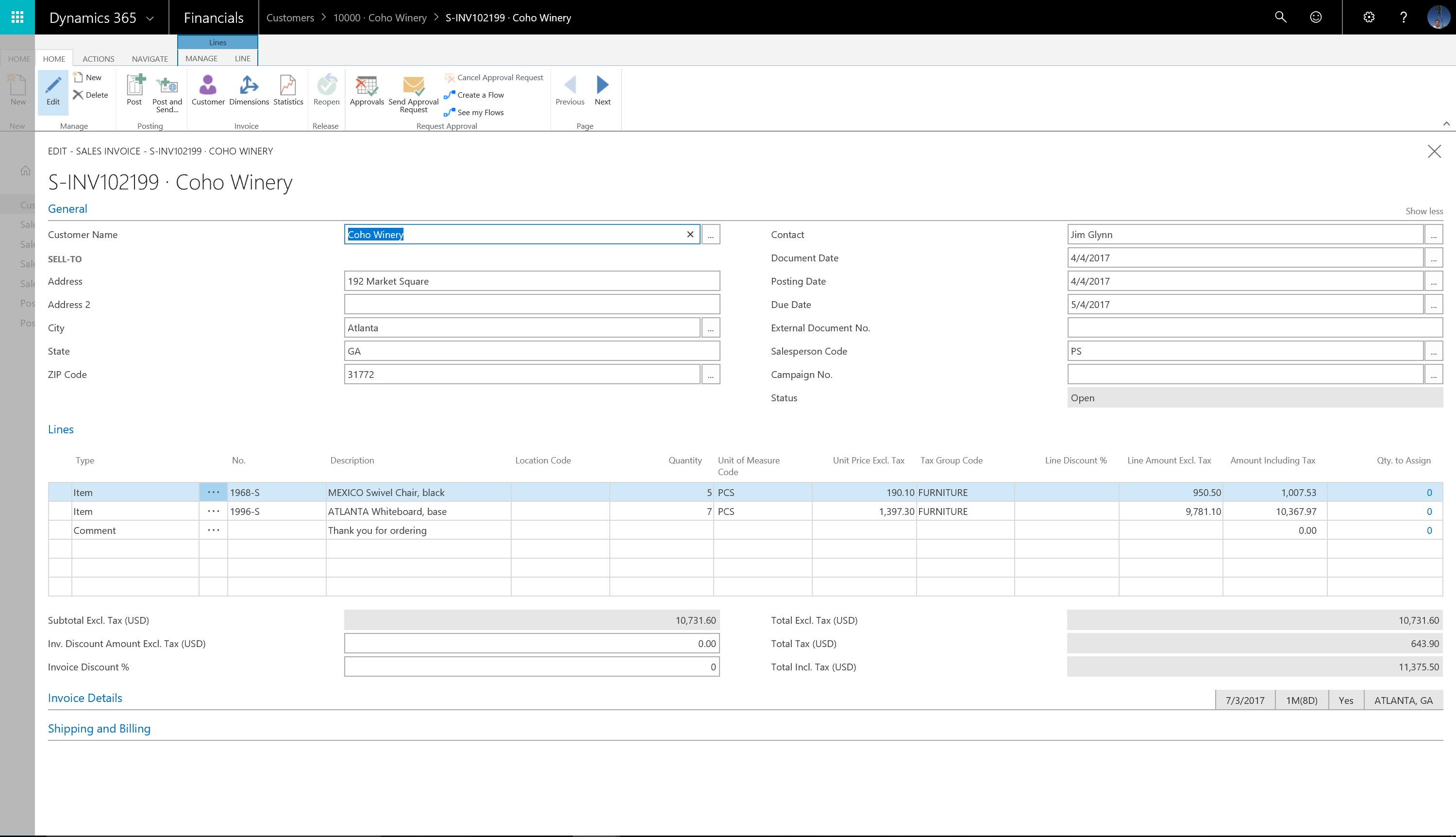 Snapshot 3 of Dynamics 365 Business Central QuickStart: 1-Wk Implementation