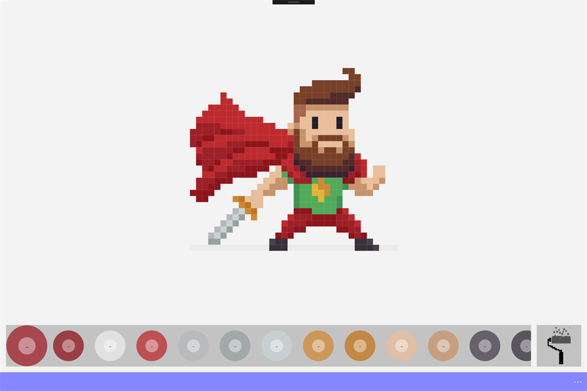 #1. Pixel Art - Color by number coloring book (Windows) By: Riz