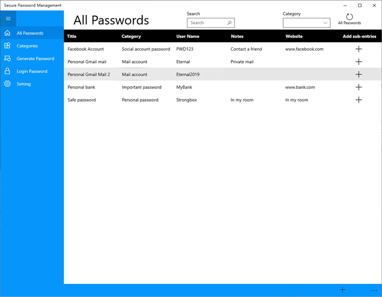 Secure Password Management - PC - (Windows)