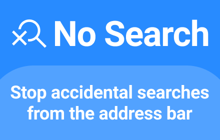 No Search - Stop Accidental Searches small promo image