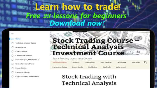 Stock Technical Analysis VIX RSI and more - Free 23 lesson Course screenshot 1