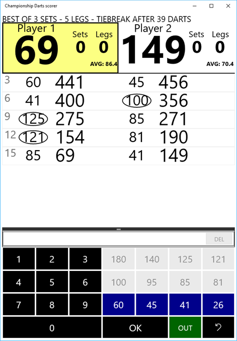 Championship Darts scorer Screenshots 1