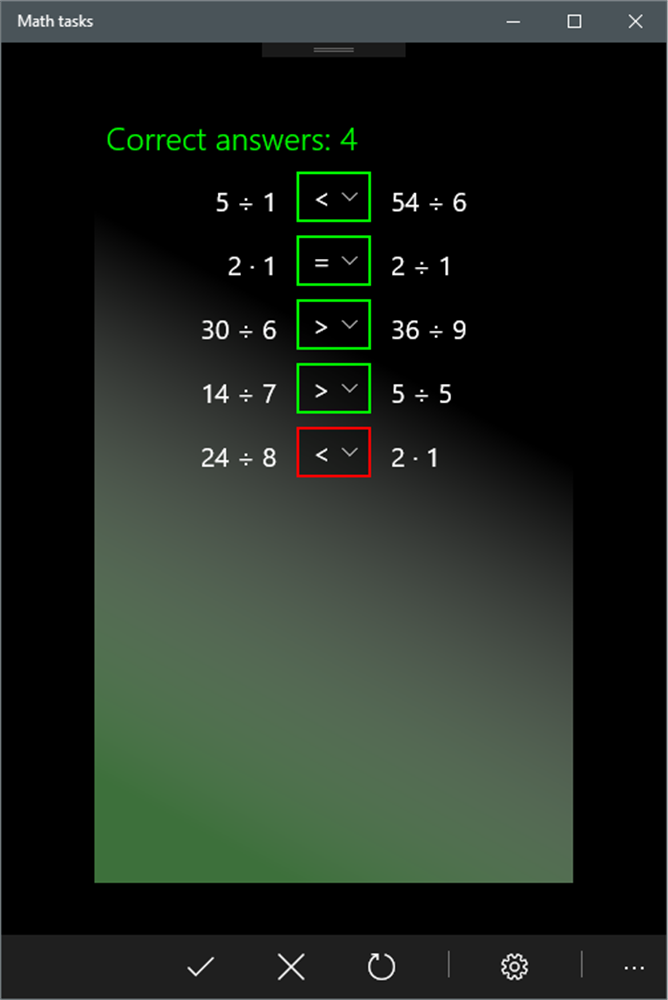 Math tasks