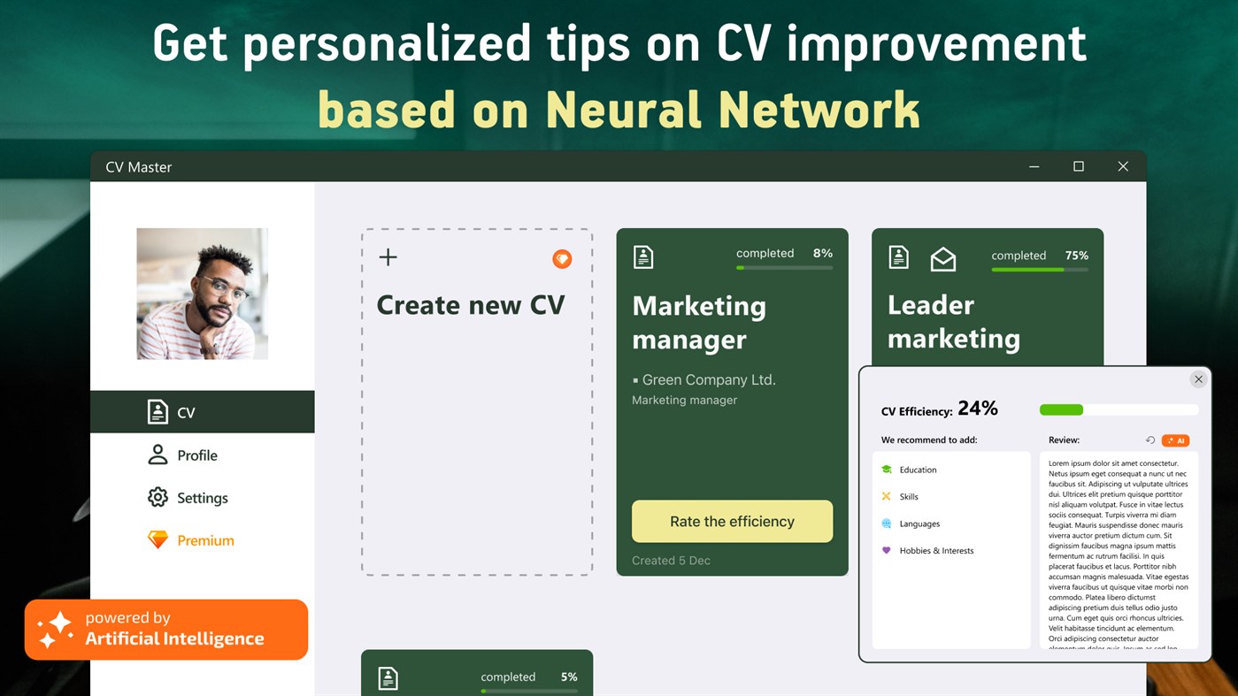 #4. CV Master - Resume Builder & Templates (Windows) 来自: Tool-Style