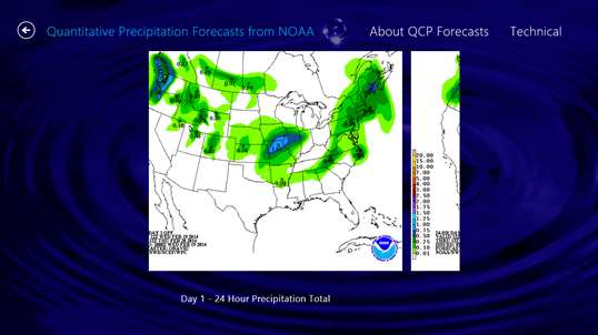 NWS-NOAA Weather Prediction Mini Center screenshot 2