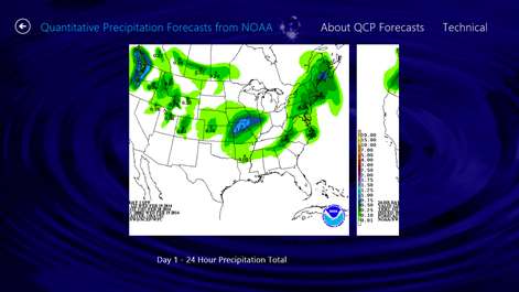 NWS-NOAA Weather Prediction Mini Center Screenshots 2