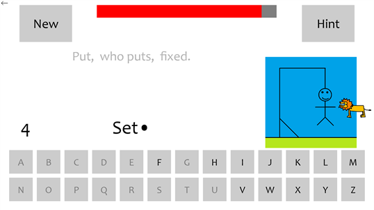 Bible Hangman: Windows 10 Edition screenshot 2