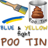 Blue and Yellow fight Poo Tin!