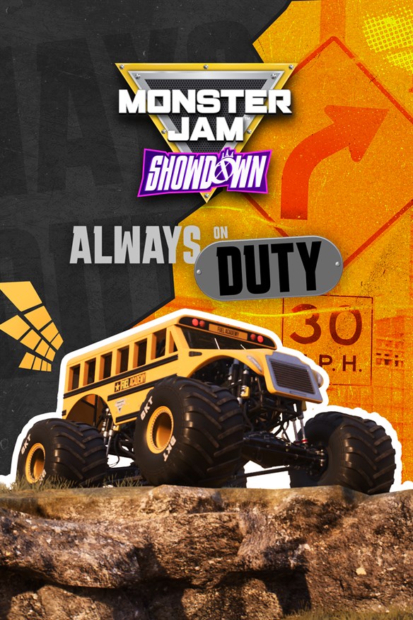 Monster Jam Showdown - Always On Duty Xbox Series X|S and Xbox One cover art