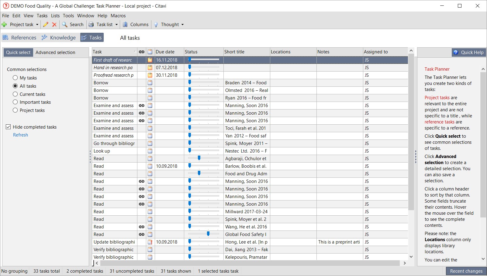 Snapshot 4 of Citavi