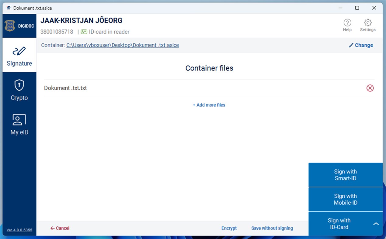#3. DigiDoc4 (Windows) 由: Riigi Infosüsteemi Amet