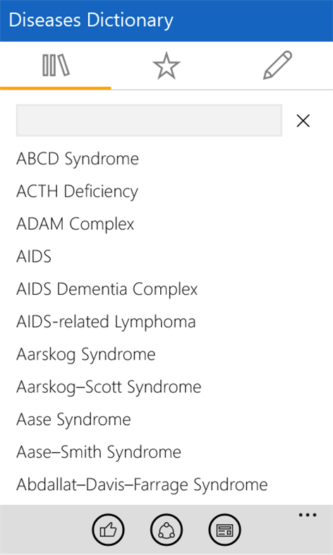 Diseases Dictionary Free 2016 Screenshots 1