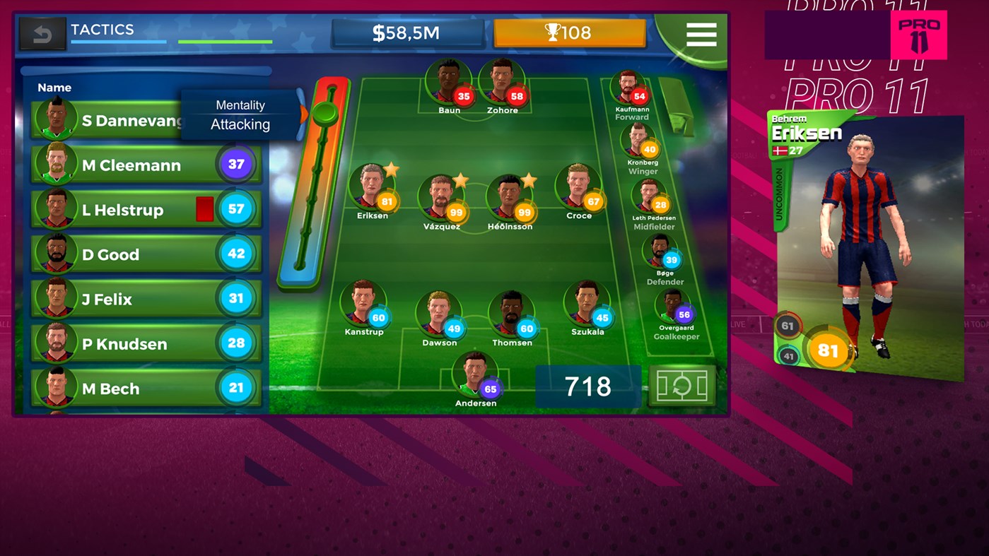 #3. Pro 11 - Football Manager Game (Windows) Göre: Trophy Games ApS