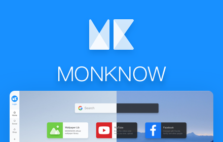 MONKNOW New Tab - Personal Dashboard small promo image