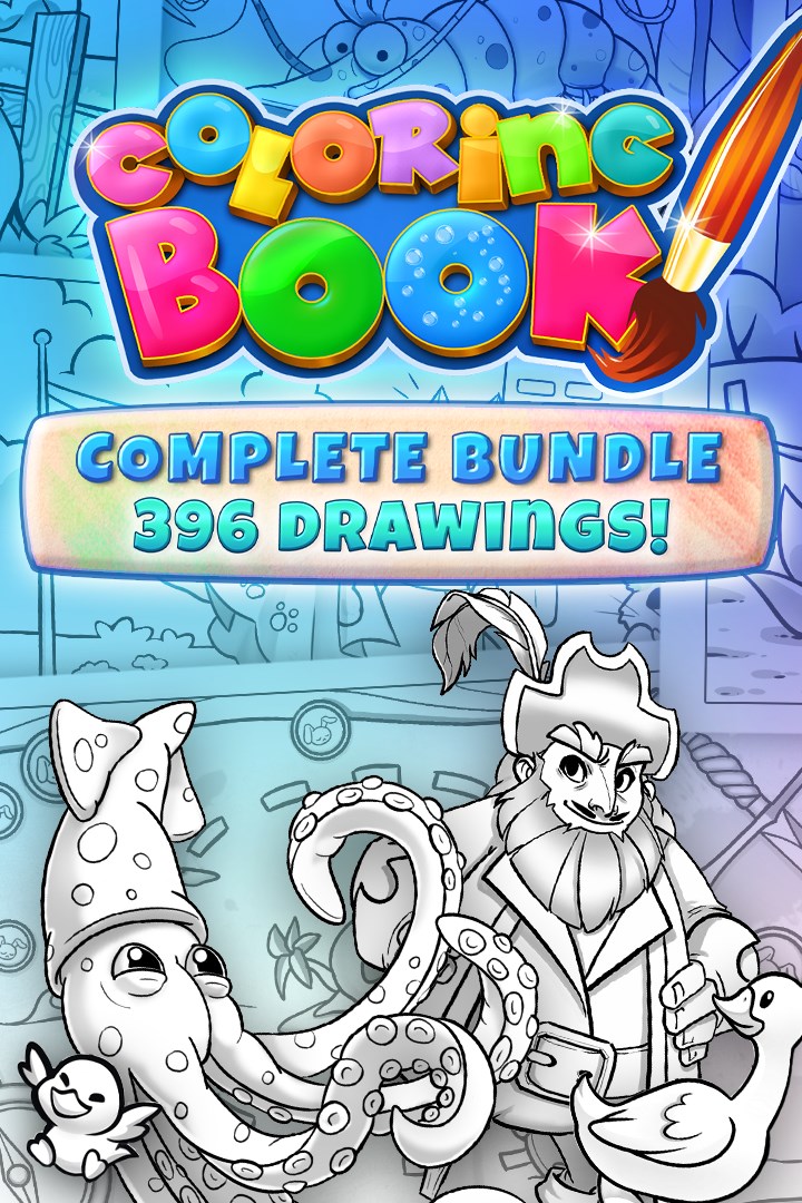 Coloring Book: Complete Bundle - 396 drawings