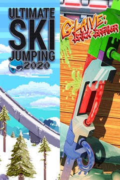 Cover poster for Ultimate Ski Jumping 2020 + Glaive: Brick Breaker Bundle