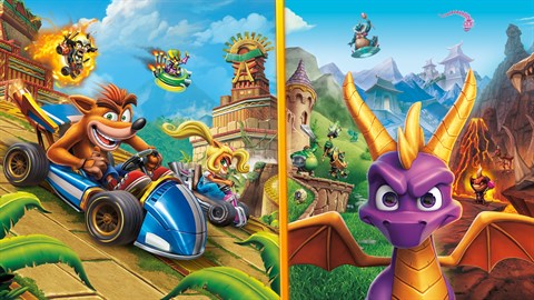 Spilpakke med Crash™ Team Racing Nitro-Fueled og Spyro™