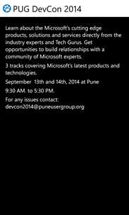 PUG DevCon 2014 screenshot 6