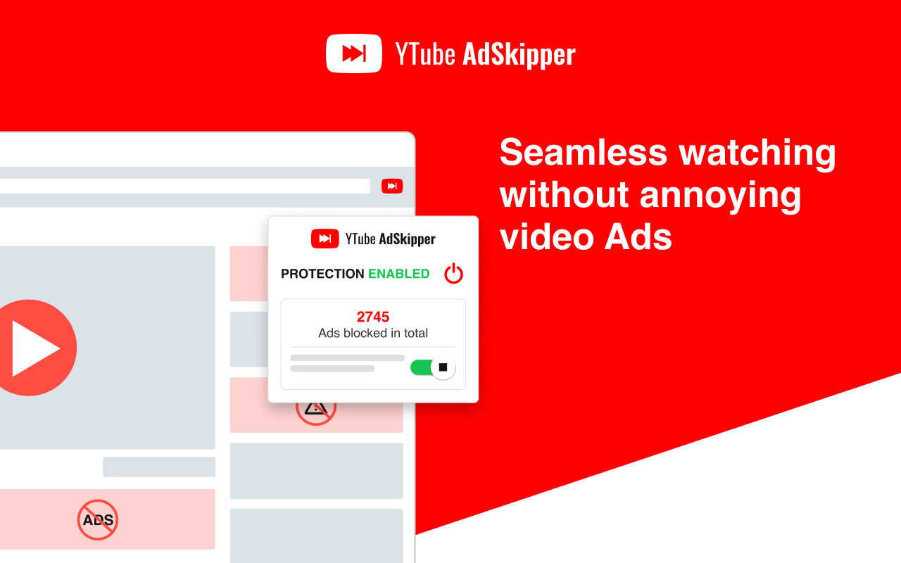 YTube AdSkipper - Ad-Free YouTube
