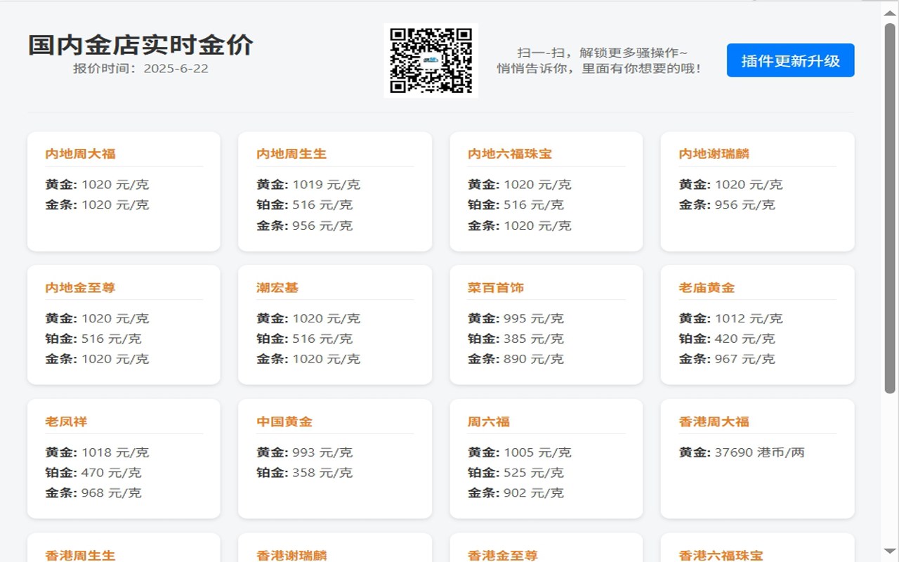 中国当日黄金|铂金|钯金门店价格