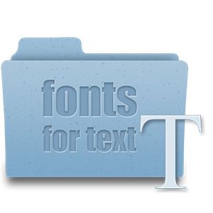 fonts for text