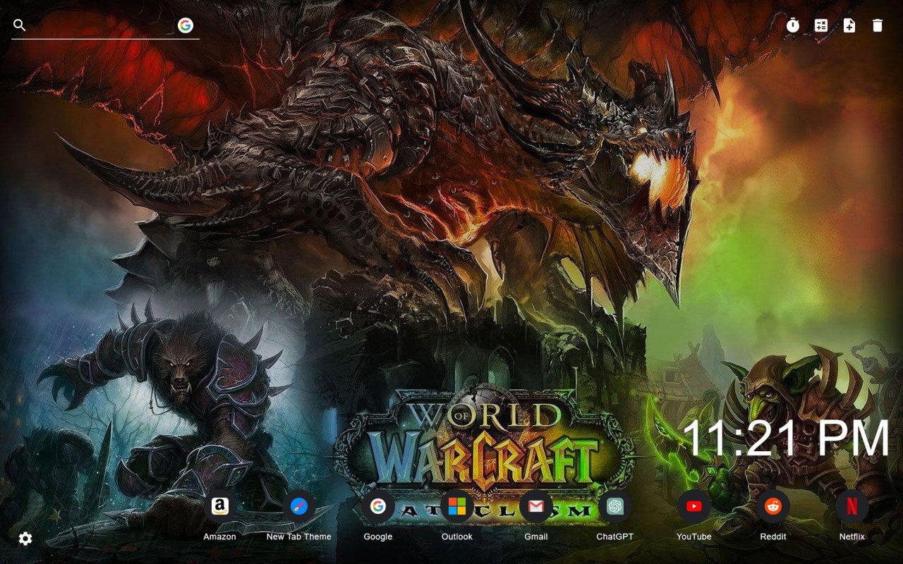 World Of Warcraft Backgrounds New Tab